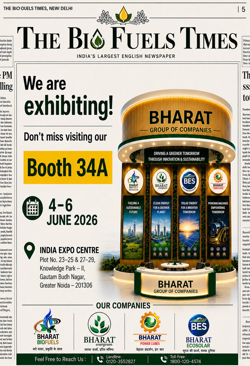Visit Us at Booth No. 34A — BioFuel Expo 2026
